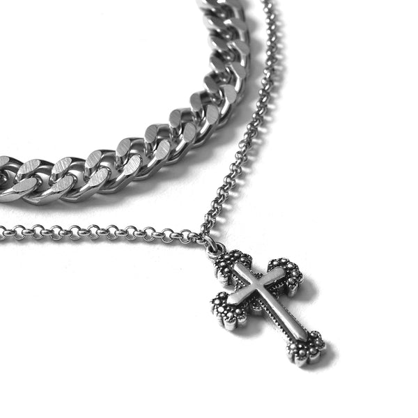 Circular Cross Combo Choker