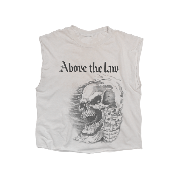 Above the Law White Tee (1of1 M)